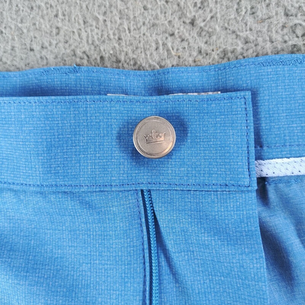 Peter Millar Shorts Mens 40 Blue Crown Sport Performance Wicking Golf Chino EUC - Picture 4 of 16